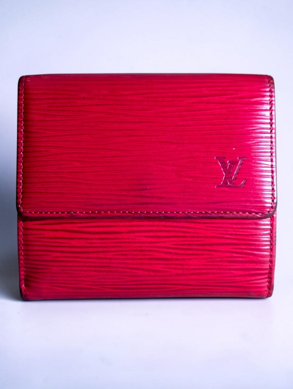 Louis Vuitton Red Epi Leather Compact Wallet